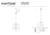 Миниатюра фото подвесной светильник maytoni roots mod195pl-01w1 | 220svet.ru