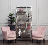 Миниатюра фото стеллаж серебристый garda decor 46as-sh1076-silver | 220svet.ru