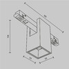 Миниатюра фото трековый магнитный светодиодный светильник maytoni alfa tr121-4-7w-ds-b | 220svet.ru