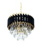 Миниатюра фото подвесная люстра lumina deco funneli ldp 6003-400 bk+f.gd | 220svet.ru