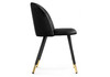 Миниатюра фото обеденная группа woodville миано black / gold 579062 | 220svet.ru
