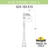 Миниатюра фото садовый светильник-столбик fumagalli aloe`.r/g250 1l g25.163.s10.aye27 | 220svet.ru