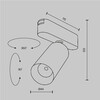 Миниатюра фото трековый магнитный светодиодный светильник maytoni focus led tr103-1-12w4k-m-w | 220svet.ru