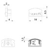 Миниатюра фото заглушка deko-light end cap f-au-01-08 set 2 pcs 978502 | 220svet.ru