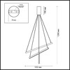 Миниатюра фото подвесной светодиодный светильник odeon light cometa 3860/39b | 220svet.ru