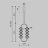 Миниатюра фото подвесной светодиодный светильник maytoni amulet mod555pl-l11g3k | 220svet.ru