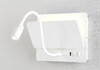 Миниатюра фото бра с выключателем на корпусе crystal lux duo ap9w led wh | 220svet.ru