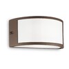 Миниатюра фото уличный настенный светильник ideal lux rex-1 ap1 coffee | 220svet.ru