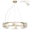 Миниатюра фото подвесная люстра lumion fioro 6571/6 медный | 220svet.ru