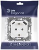 Миниатюра фото розетка эра elegance 14-4108-01м 2p+e 16a-250в со шторками с usb type-a+c 5в-3а белый матовый б0067710 | 220svet.ru