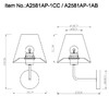 Миниатюра фото бра arte lamp elba a2581ap-1cc | 220svet.ru