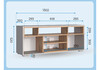 Миниатюра фото тв-тумба woodville чезаре c подсветкой кашемир / дуб вотан 698135 | 220svet.ru