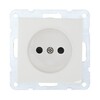 Миниатюра фото розетка lk studio без з/к, со шторками (белый) lk60 863304-1 | 220svet.ru