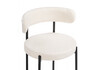 Миниатюра фото стул на металлокаркасе woodville rudi white / black 15602 | 220svet.ru