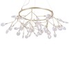 Миниатюра фото подвесная люстра crystal lux evita sp45 d gold/transparent | 220svet.ru