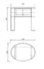 Миниатюра фото тумбочка 1 ящик темный шпон garda decor 77ip-30300 | 220svet.ru