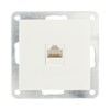 Миниатюра фото розетка lk studio компьютерная rj-45 кат. 5е с накладкой (белый) lk80 846104-1 | 220svet.ru