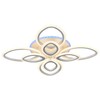 Миниатюра фото потолочная светодиодная люстра profit light 8055/4+4 wht | 220svet.ru