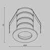 Миниатюра фото уличный встраиваемый светильник maytoni cove o511dl-l10b4k1 | 220svet.ru