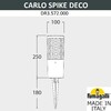 Миниатюра фото ландшафтный светильник fumagalli carlo deco spike dr3.572.000.lxu1l | 220svet.ru