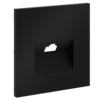 Миниатюра фото накладка для розетки компьютерной rj45 кат.6 voltum s70 vls001308 (черный матовый) | 220svet.ru