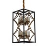 Миниатюра фото подвесная люстра lumina deco quadrato ldp 1223-8 bk+md | 220svet.ru