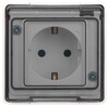 Миниатюра фото розетка эра эксперт 11-2501-01 с заземлением с крышкой 2p+e ip55 16a-250в оу белый б0063294 | 220svet.ru
