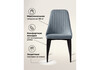 Миниатюра фото стул на металлокаркасе woodville kora gray / black 15097 | 220svet.ru
