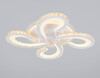 Миниатюра фото потолочная светодиодная люстра с пультом ду ambrella light acrylica ice fa1702 | 220svet.ru