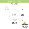 Миниатюра фото уличный фонарь на столб fumagalli globe 250 classic g25.b25.000.vxe27 | 220svet.ru