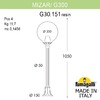 Миниатюра фото садовый светильник-столбик fumagalli mizar.r/g300 g30.151.000.axe27 | 220svet.ru