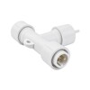 Миниатюра фото соединитель т-образный для гирлянд uniel utc-f90 y3 white ul-00013229 | 220svet.ru
