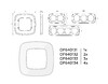 Миниатюра фото рамка 4-постовая ambrella volt omega coint of640134 | 220svet.ru