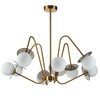 Миниатюра фото подвесная люстра indigo jazz 11020/8r brass v000166 | 220svet.ru