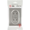 Миниатюра фото розетка эра arktik 16-2107-07 без заземления двойная 2x2p 16а-250в титан б0071687 | 220svet.ru