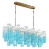 Миниатюра фото подвесной светильник loft it murano 10580/1000r clear blue | 220svet.ru
