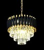 Миниатюра фото подвесная люстра lumina deco funneli ldp 6003-400 bk+f.gd | 220svet.ru