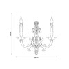 Миниатюра фото бра lucia tucci firenze w1781.2 antique gold | 220svet.ru