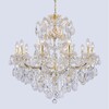 Миниатюра фото подвесная люстра crystal lux isabel sp11 gold/transparent | 220svet.ru
