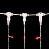Миниатюра фото гирлянда занавес 2 x 2 м красный с мерцанием 220в, 400 led, провод прозрачный пвх, ip54 ltc pcl402bl-10-2r | 220svet.ru