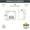 Миниатюра фото светильник для подсветки лестниц накладной fumagalli extraleti 100 square-st 3s4.000.000.wyg1l | 220svet.ru