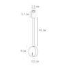 Миниатюра фото бра с выключателем на корпусе arte lamp asta a5879ap-1bk | 220svet.ru