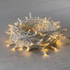 Миниатюра фото гирлянда нить 10м тепло-белая 24в, 100 led, провод белый каучук, ip65 ltc ll100-8-1ww | 220svet.ru