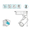 Миниатюра фото трековый светодиодный светильник gauss track light led tr077 | 220svet.ru