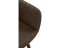 Миниатюра фото стул на металлокаркасе woodville флюид коричневый (glory 08) / черный 642985 | 220svet.ru