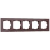 Миниатюра фото рамка из стекла на 5 постов werkel favorit мокко wl01-frame-05 | 220svet.ru