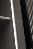 Миниатюра фото шкаф двухдверный с полками цвет серый кобальт garda decor gd-10013-6-2(тонировка) | 220svet.ru