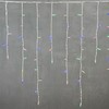 Миниатюра фото гирлянда бахрома 3,2 x 0,9 м разноцветная 220в, 168 led, провод белый каучук, ip65 ltc ll168-8-2m | 220svet.ru
