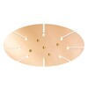 Миниатюра фото основание для люстры crystal lux d600-8 brass | 220svet.ru
