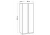 Миниатюра фото шкаф двухстворчатый woodville кассий 80 2-х ств графит 679658 | 220svet.ru
